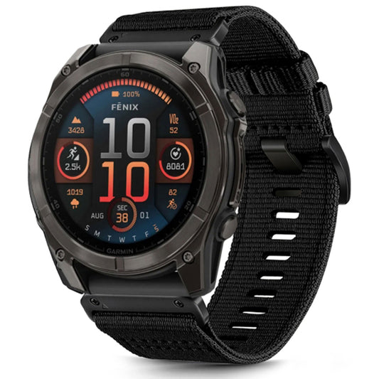 Techsuit W070 pásek pro Garmin Watch Fenix Series, 26mm, černý