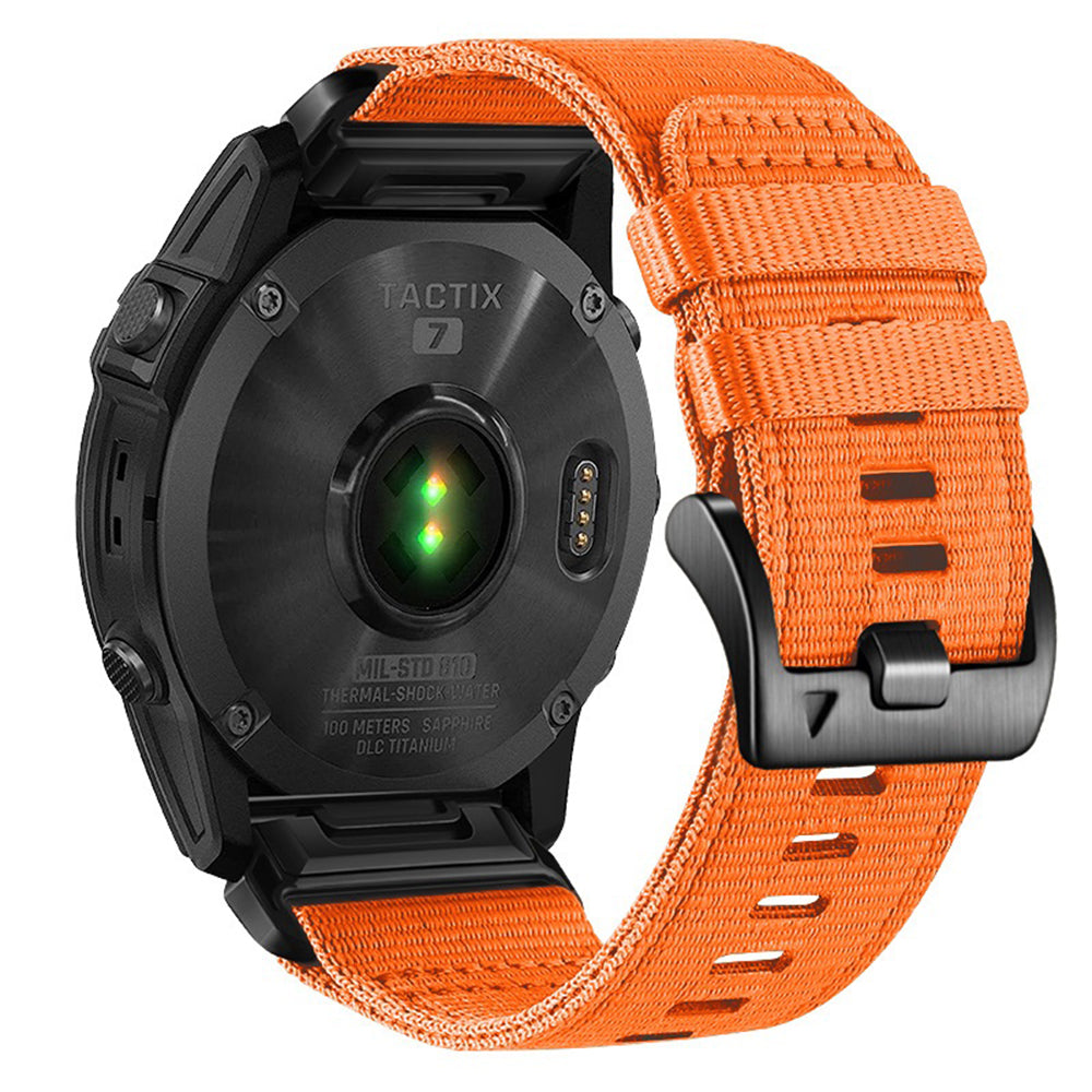 Techsuit W070 pásek pro Garmin Watch Fenix Series, 26mm, Oranžový