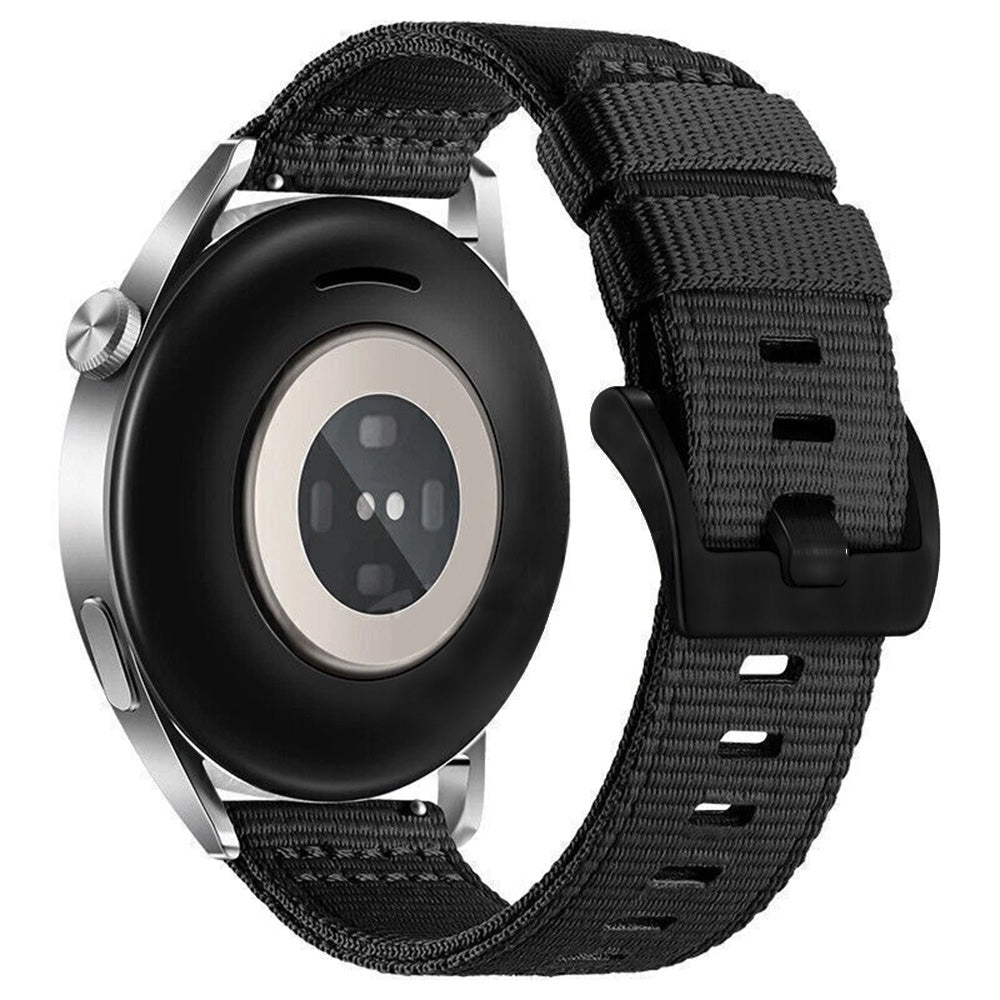 Techsuit W070 pásek pro Samsung Galaxy Watch / Huawei Watch Series, 20mm, Černý