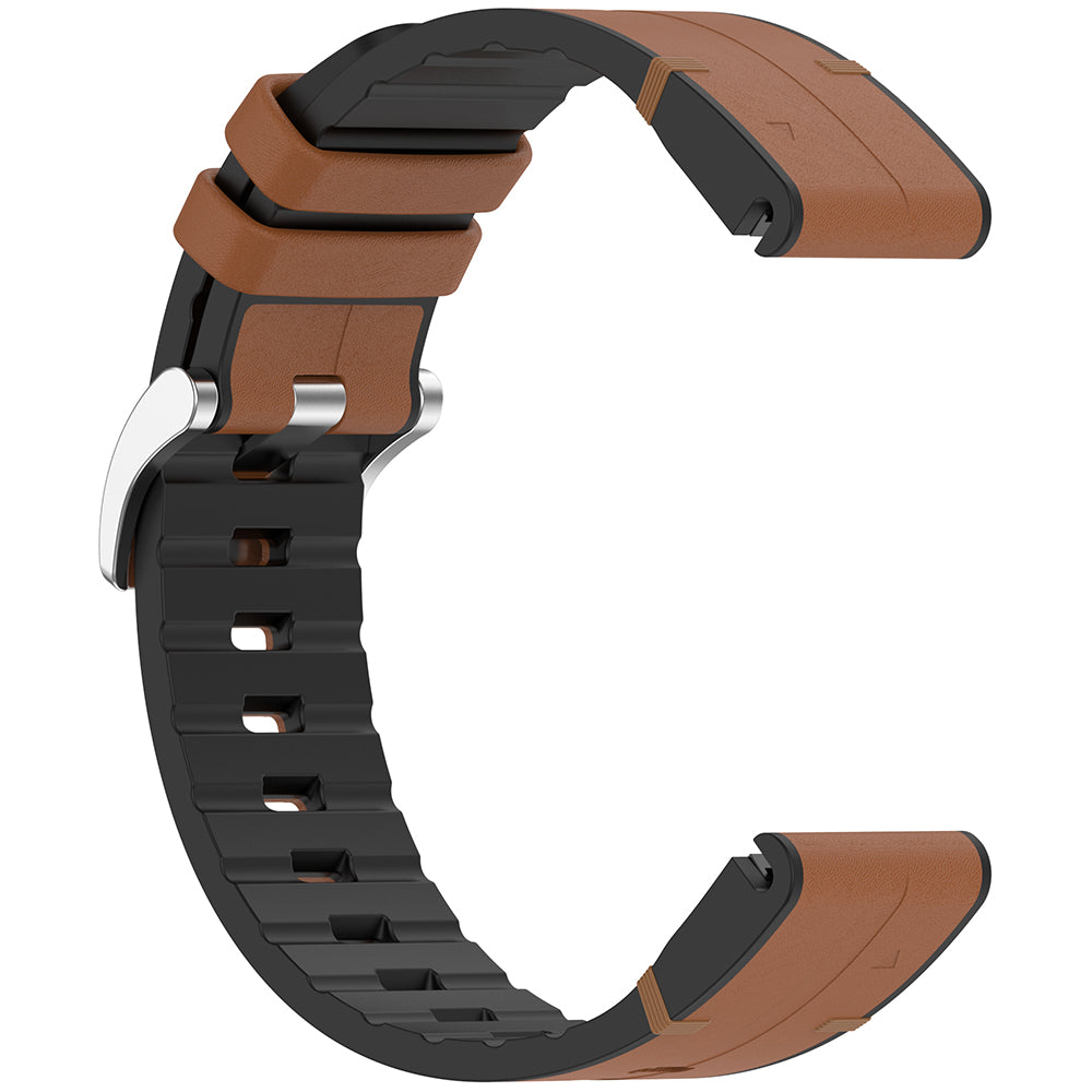 Techsuit W071 řemínek pro Garmin Instinct / Approach / Fenix Watch Series, 20mm, hnědý