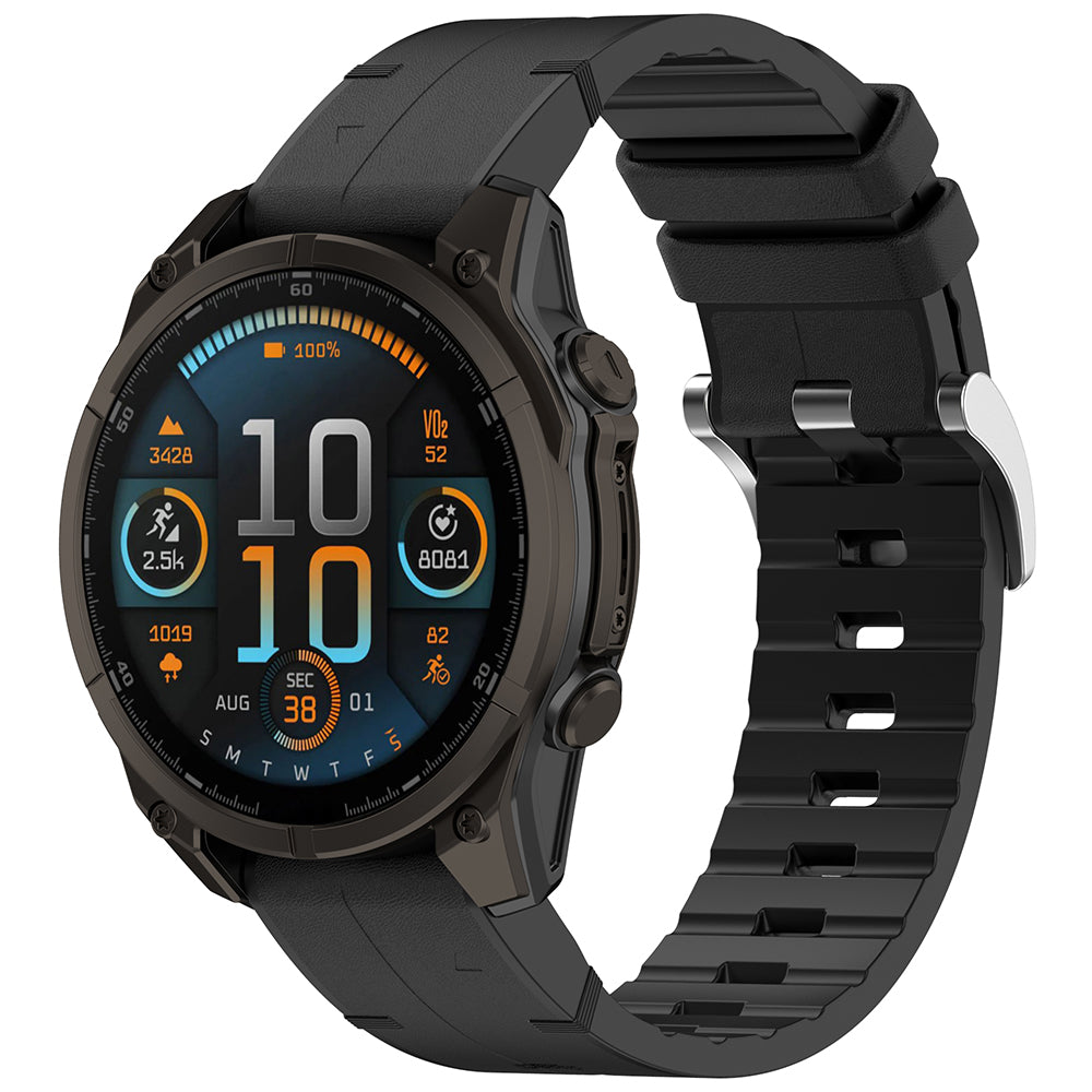 Techsuit W071 řemínek pro Garmin Watch Fenix Series, 26mm, černý