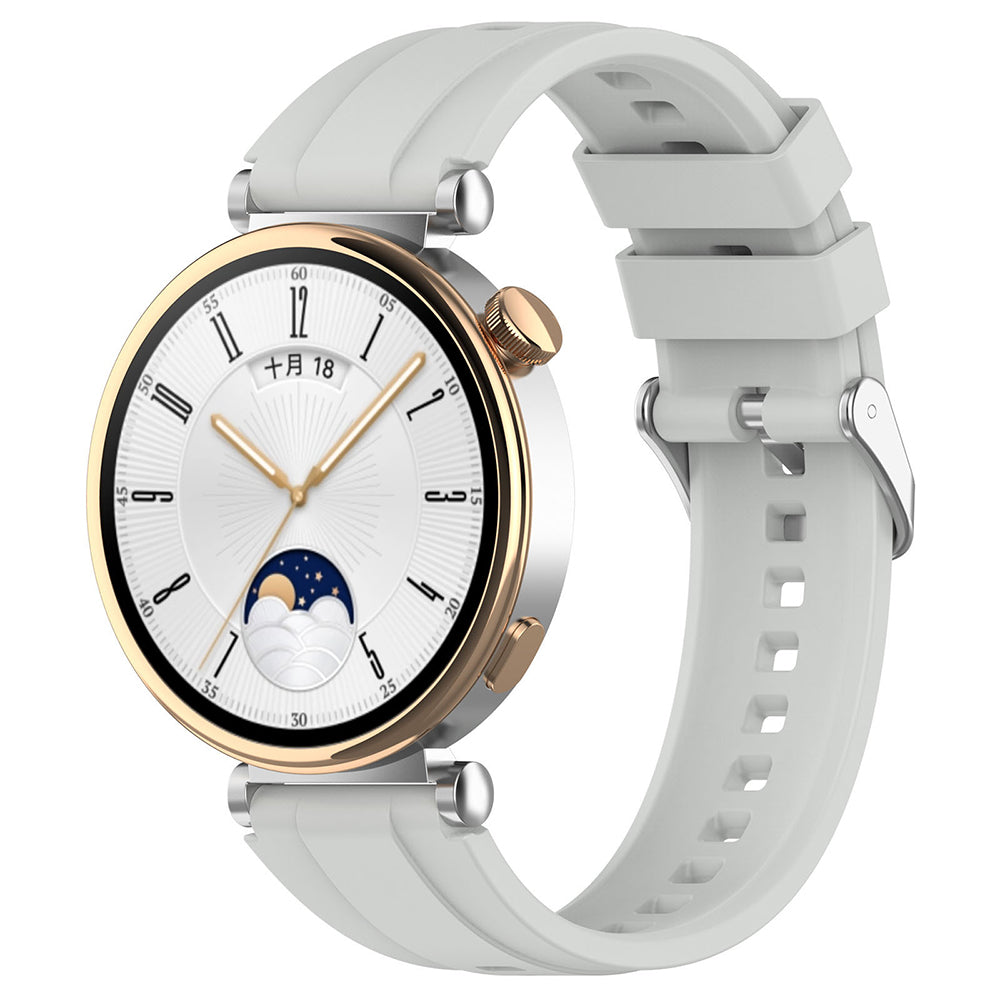 Pásek Techsuit W075 pro Huawei Watch / Garmin Watch Series, 18mm, Šedý