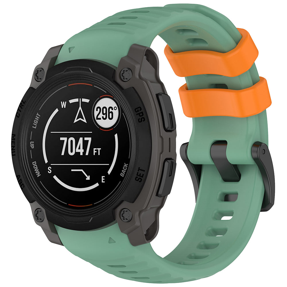 Techsuit W076 pásek pro Garmin Instinct E 45mm, Světle zelená