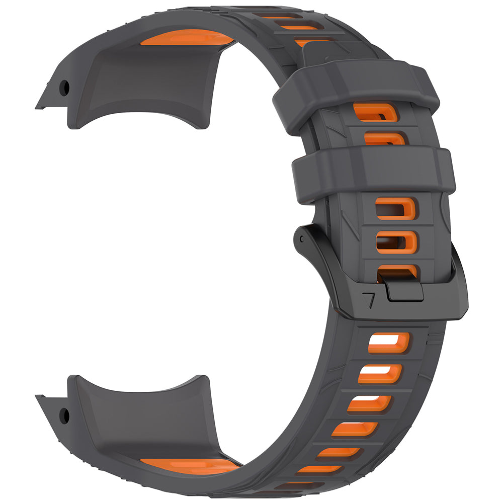 Techsuit W077 pásek pro Garmin Instinct 3 50mm Solar / Instinct 3 50mm, Šedooranžový