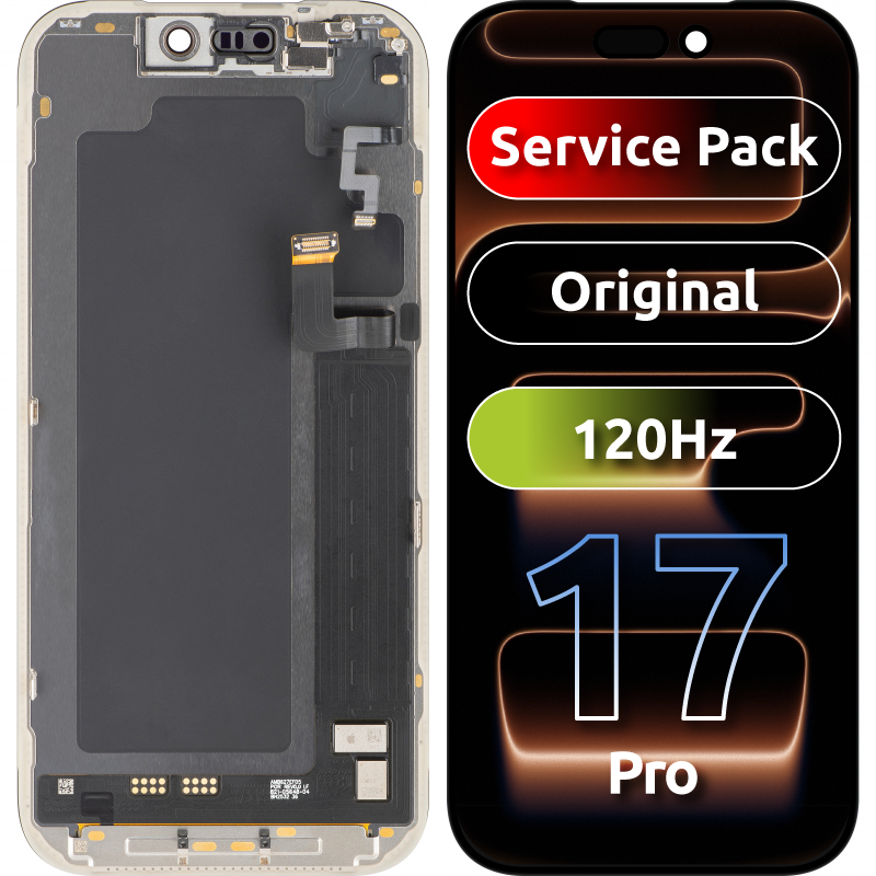 Display s dotykovou obrazovkou Apple iPhone 17 Pro, s rámem, černý, Service Pack 661-56125