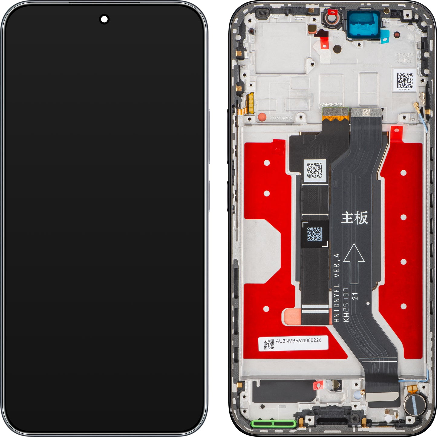 Displej s dotykovou obrazovkou Honor 400, s rámem, černý (Midnight Black), Service Pack 0235APNR