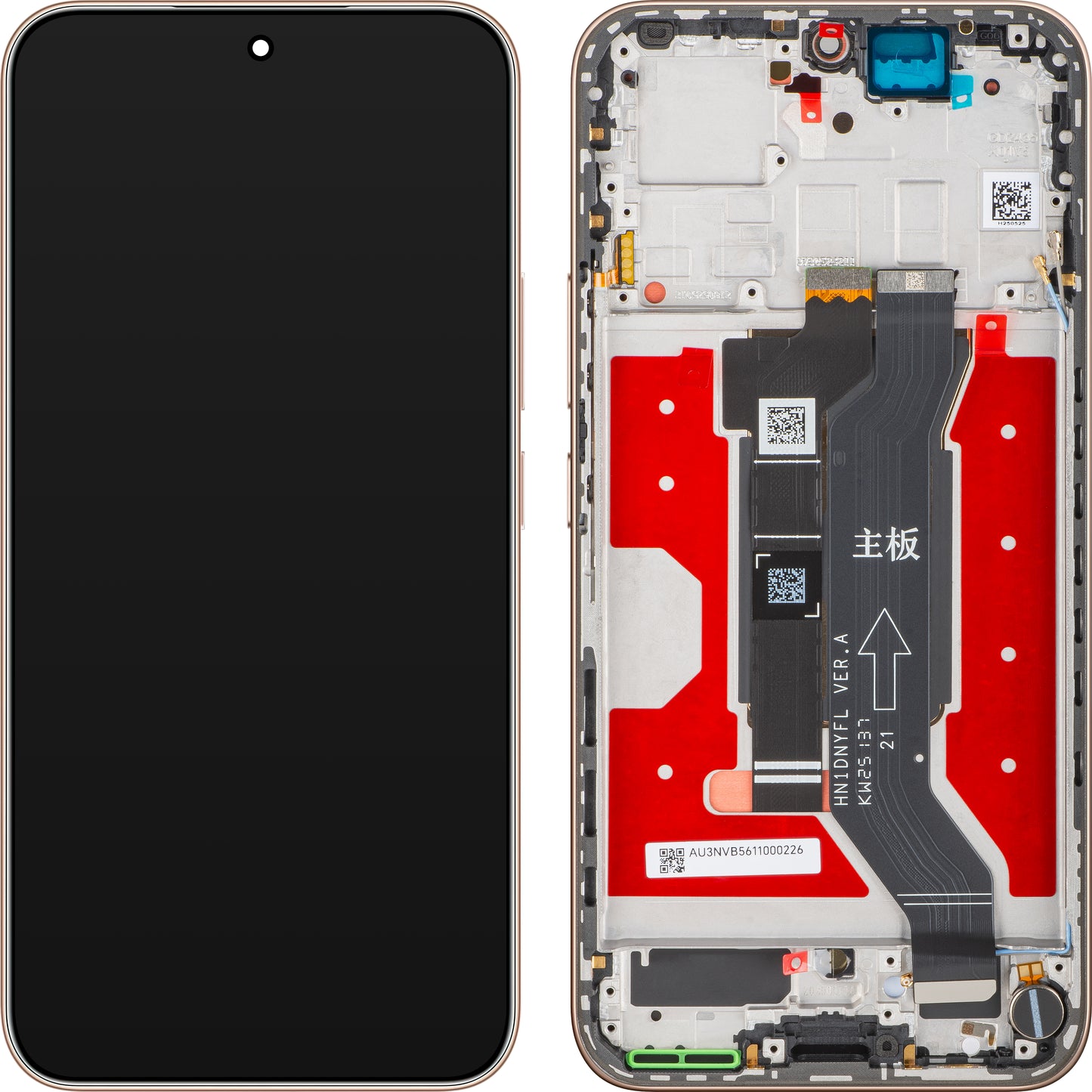 Displej s dotykovou obrazovkou Honor 400, s rámem, Zlatý (Desert Gold), Servisní balíček 0235APNU