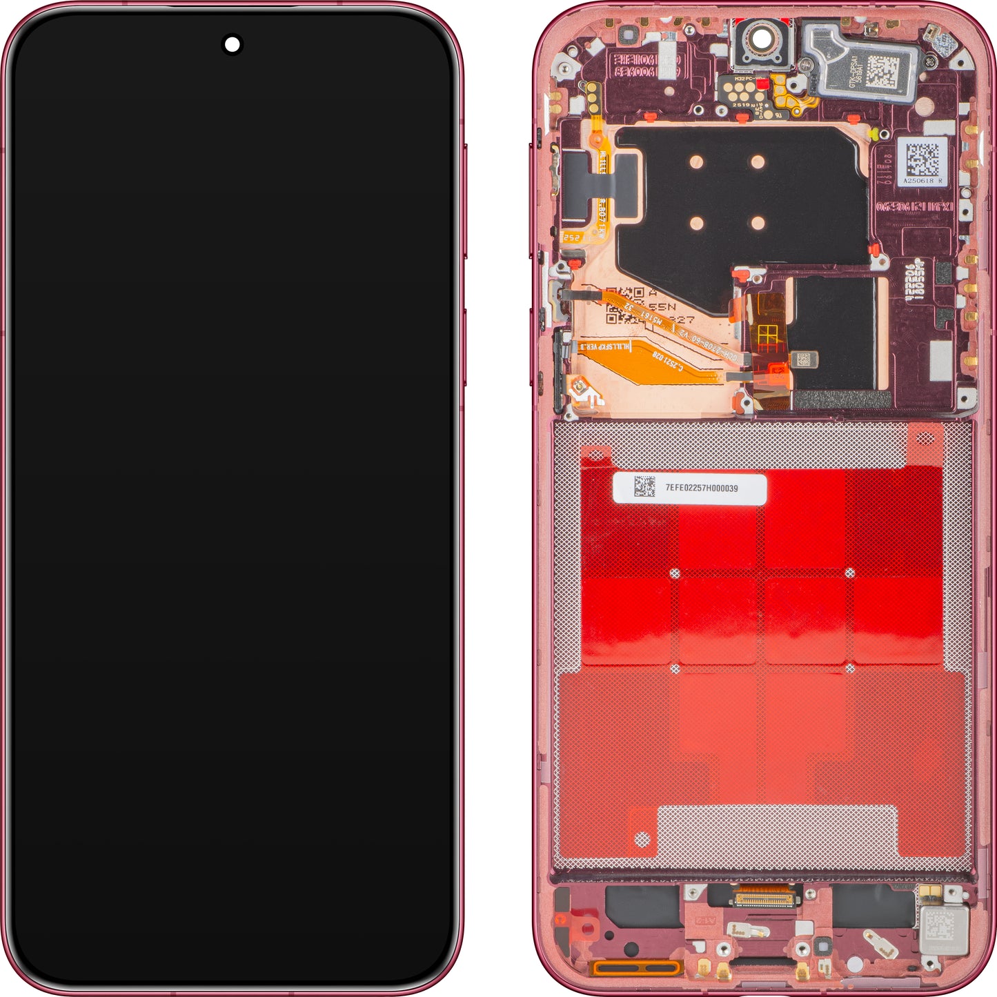 Display s dotykovým displejem Huawei Pura 80 Pro, s rámem, Červená (Glazed Red), Service Pack 02357EFE