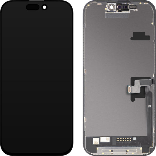 Displej s dotykovou obrazovkou JK pro Apple iPhone 16 Pro, s rámečkem, verze LCD In-Cell IC Movable, černý