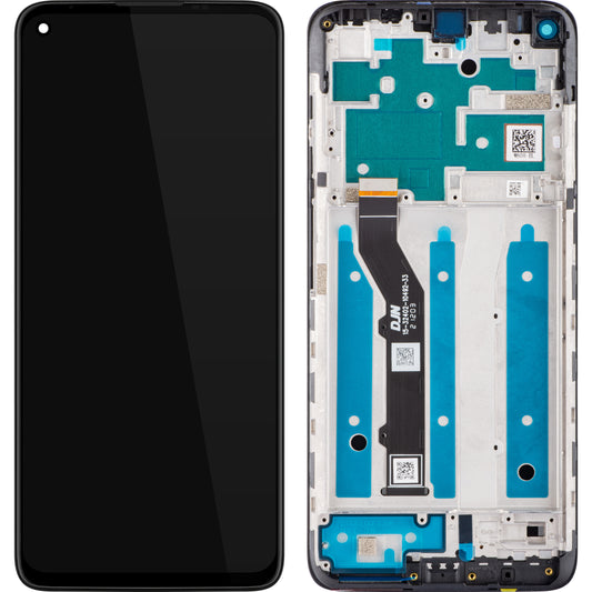 Motorola Moto G9 Plus dotykový displej s dotykovým sklem, s rámečkem, černý, servisní balíček 5D68C17281
