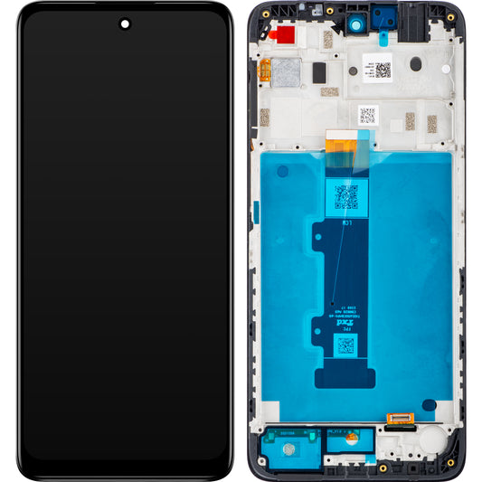 Motorola Moto Moto E32s / E22s Dotykový displej s rámečkem, černý, servisní balíček 5D68C20795