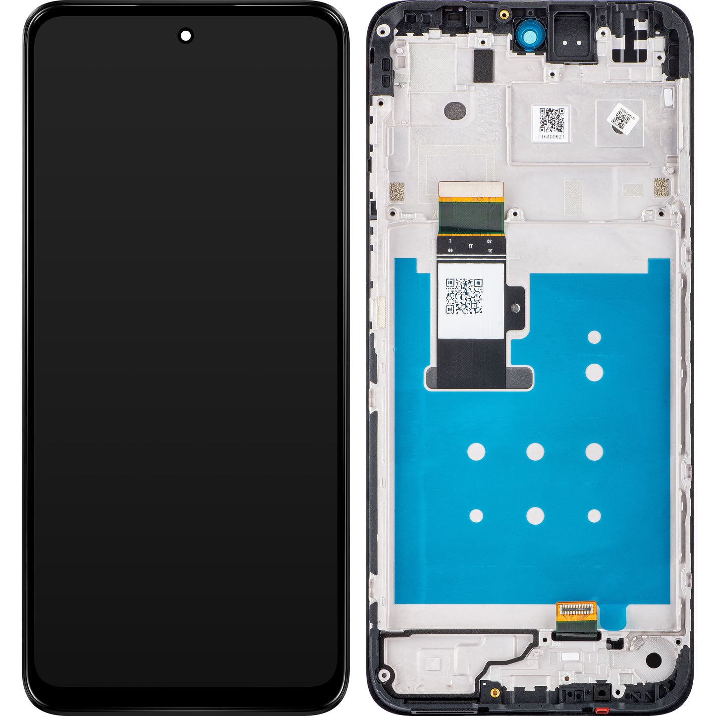 Motorola Moto G13 dotykový displej s rámečkem, černý (matný uhel), servisní balíček 5D68C22318