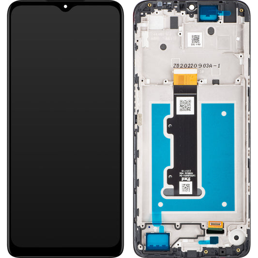 Dotykový displej Motorola Moto E22i / E22, s rámečkem, černý, servisní balíček 5D68C21594