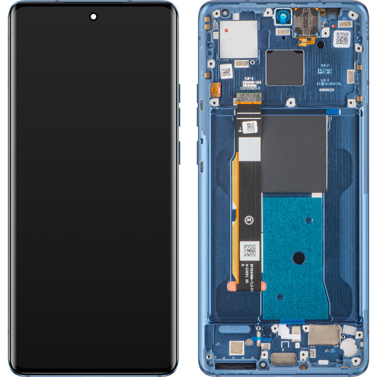 Dotykový displej Motorola Edge 40, s rámečkem, měsíční modrá, servisní balíček 5D68C22671