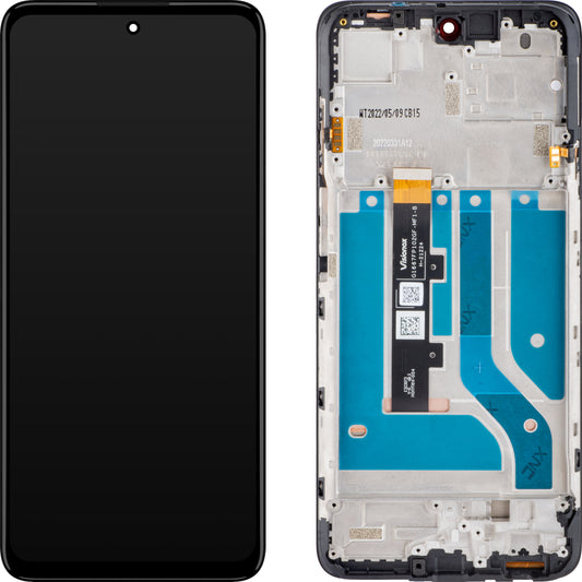 Dotykový displej Motorola Edge 20 Lite, s rámečkem, černý, servisní balíček 5D68C19271