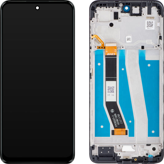 Motorola Moto G14 dotykový displej s dotykovým sklem, s rámečkem, černý (ocelově šedý), servisní balíček 5D68C23075