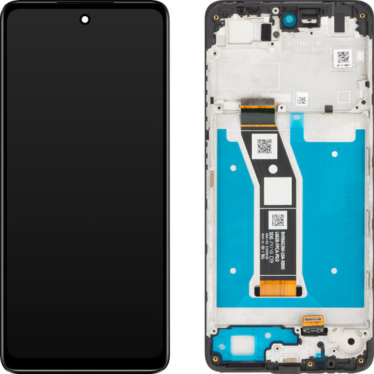Dotykový displej Motorola Moto E14, s rámečkem, černý, servisní balíček 5D68C24645