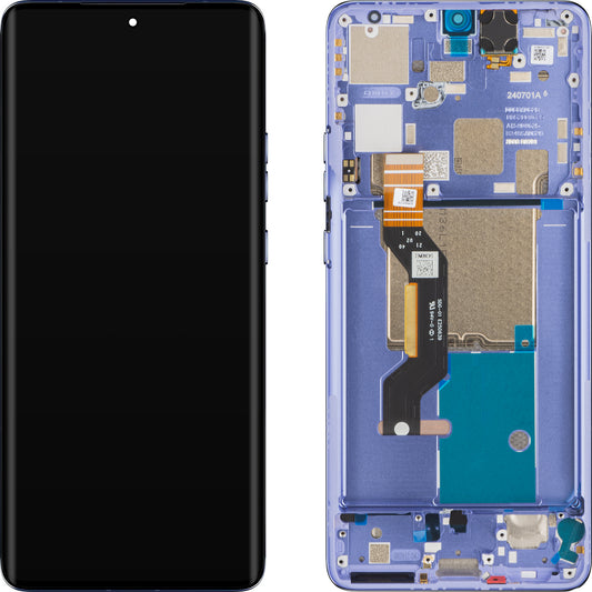 Dotykový displej Motorola Edge 50 Pro, s rámečkem, fialový (Luxe Lavender), servisní balíček 5D68C24093