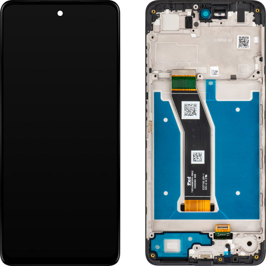 Dotykový displej Motorola Moto G04, s rámečkem, černý, servisní balíček 5D68C23890