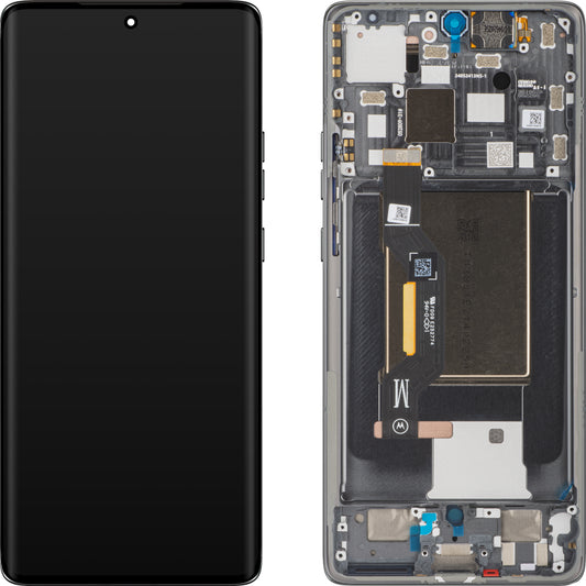 Dotykový displej Motorola Edge 50, s rámečkem, šedá Koala, servisní balíček 5D68C25135