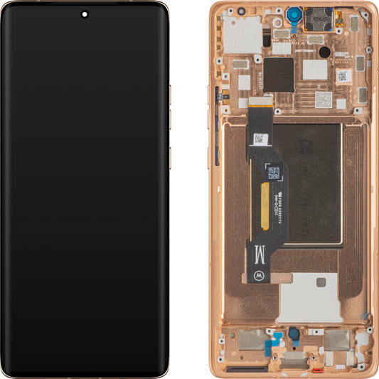 Dotykový displej Motorola Edge 50, s rámečkem, růžový (Peach Fuzz), servisní balíček 5D68C25137