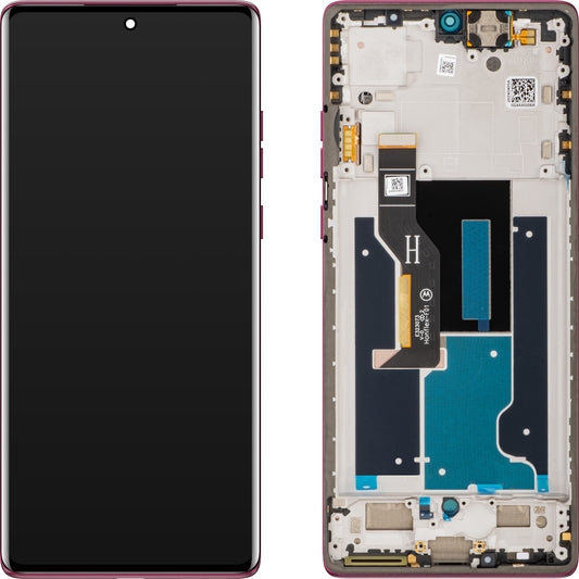 Dotykový displej Motorola Edge 50 Fusion, s rámečkem, horká růžová, servisní balíček 5D68C24360