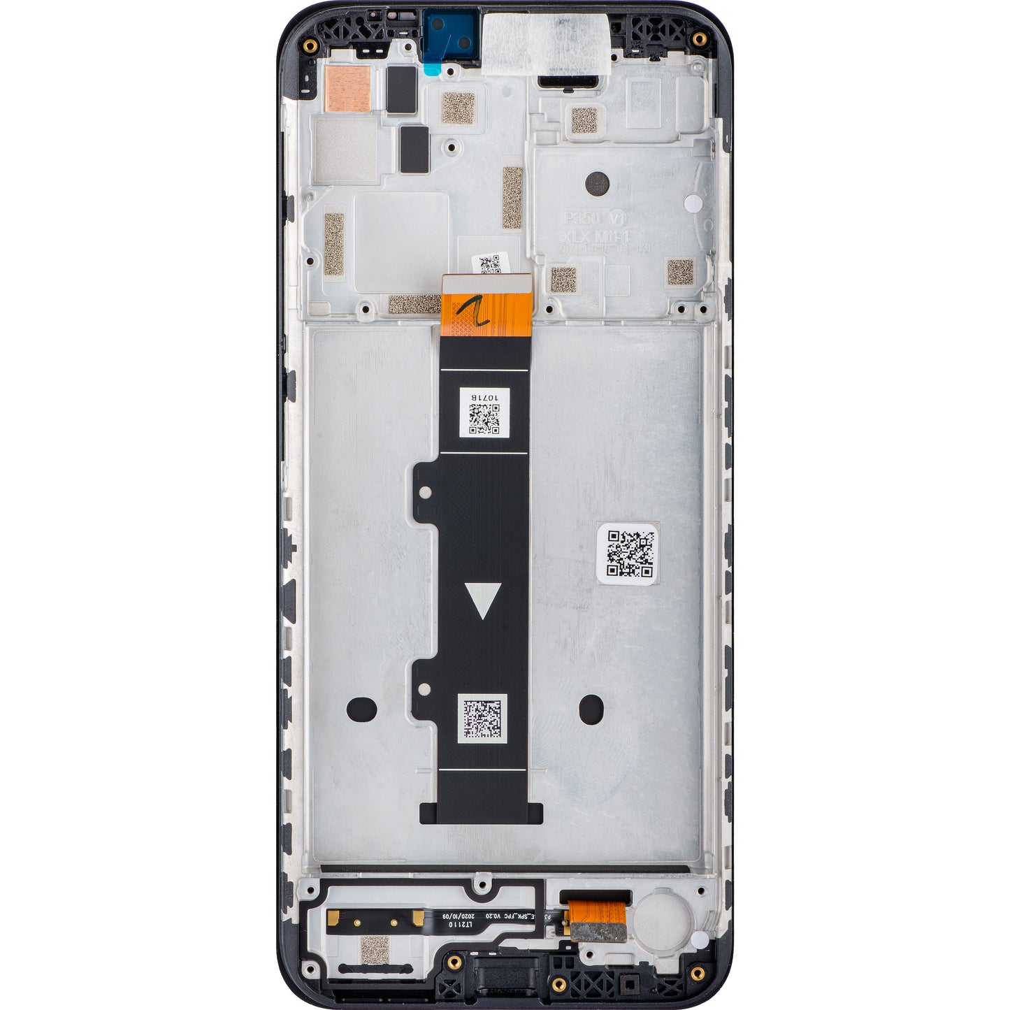 Motorola Moto G10 dotykový displej s dotykovým sklem, s rámečkem, černý, servisní balíček 5D18C18090