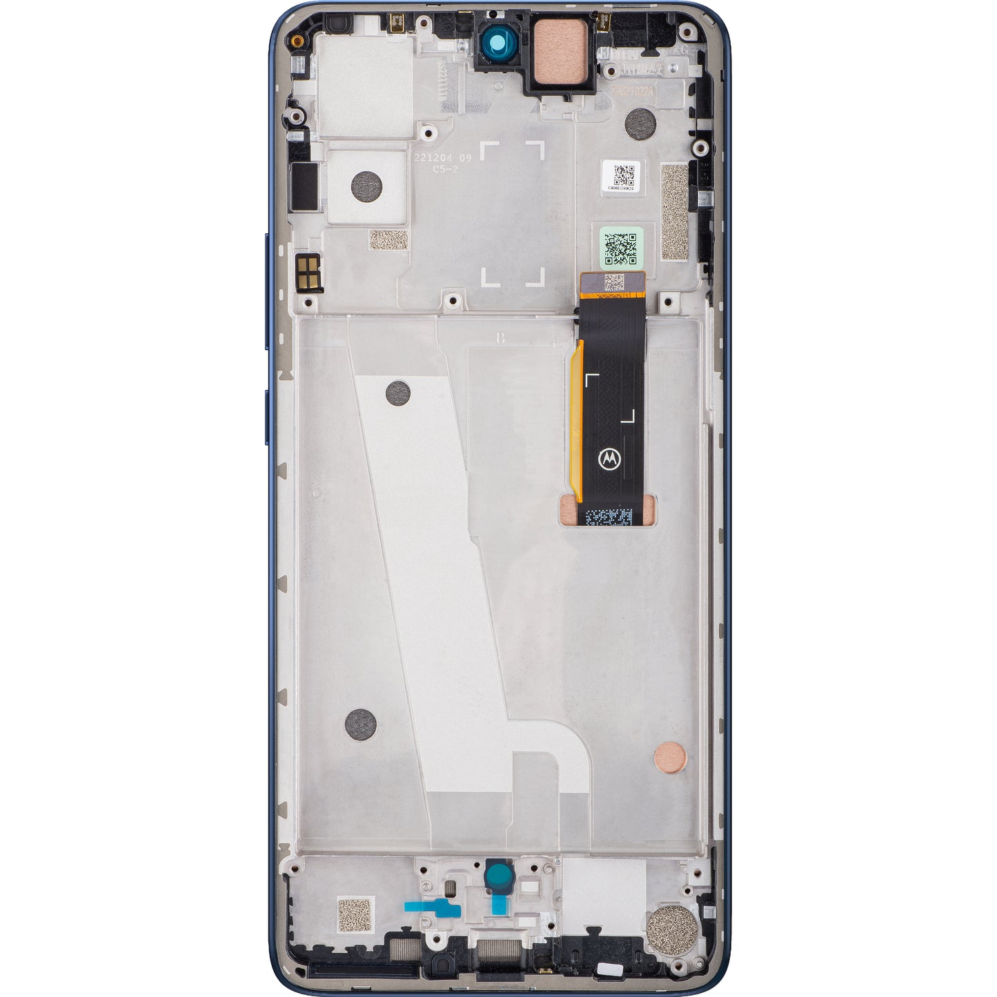 Dotykový displej Motorola Edge 30, s rámečkem, Meteoritově šedá, servisní balíček 5D68C20584
