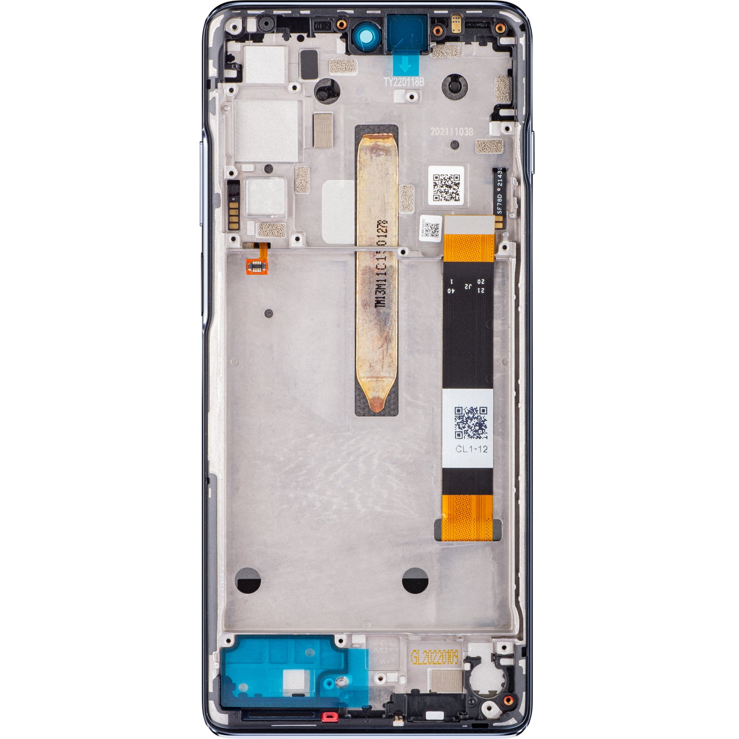Motorola Moto Moto G200 5G dotykový displej, s rámečkem, modrá, servisní balíček 5D68C20181