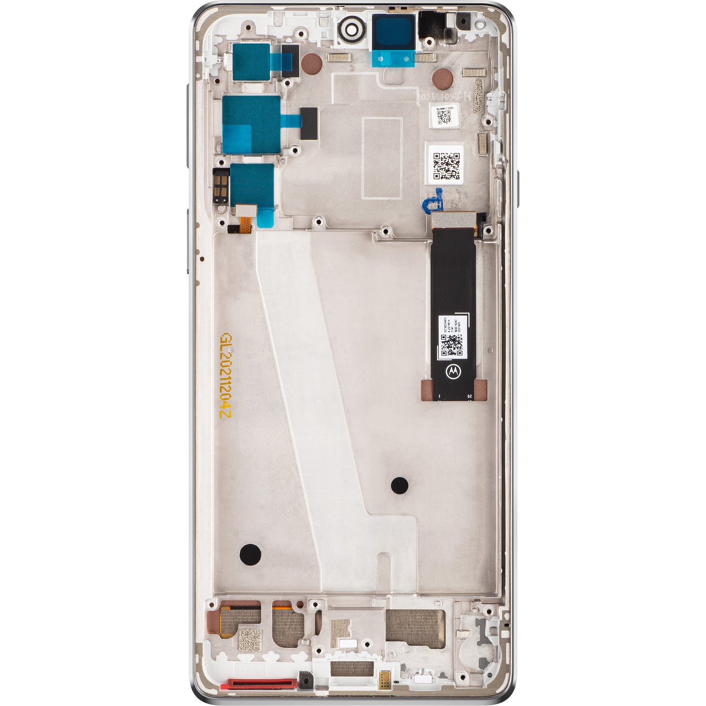 Dotykový displej Motorola Edge 20, s rámečkem, matně bílý, servisní balíček 5D68C19194