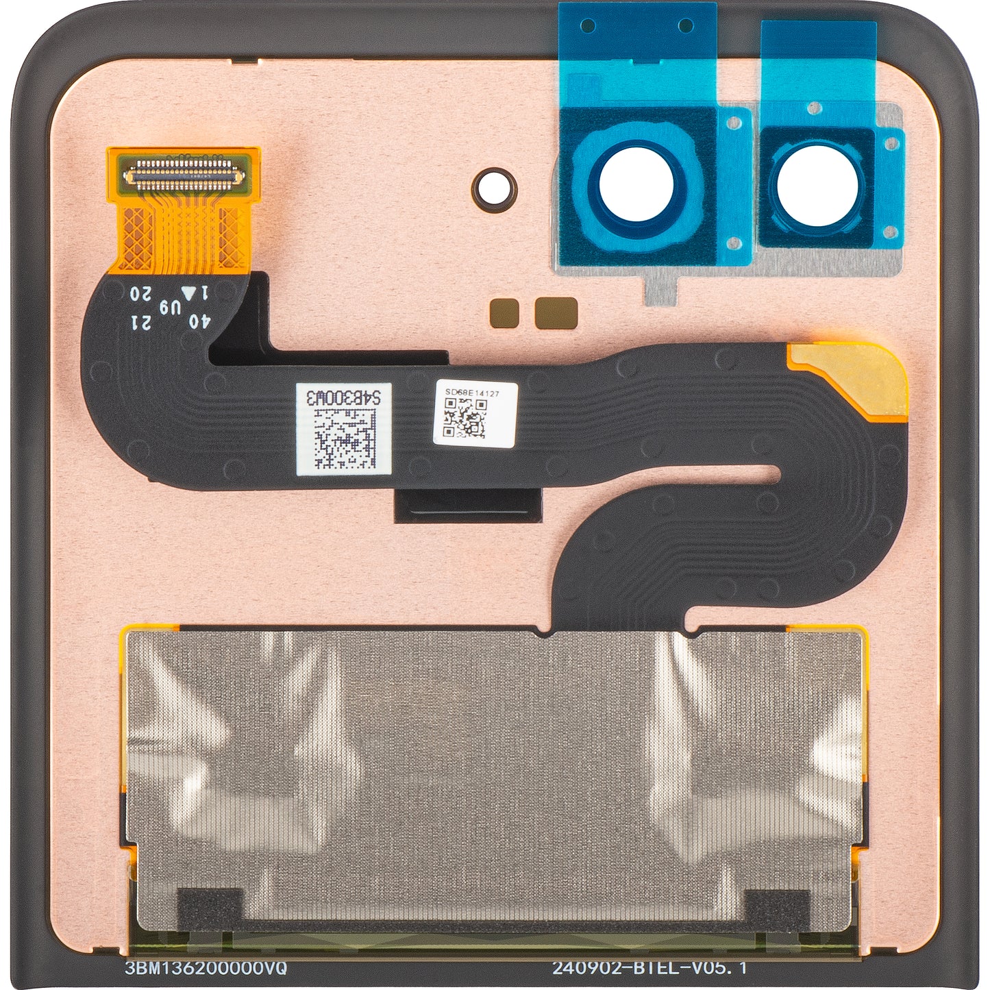 Display s dotykovým displejem Motorola Razr 2024 / Razr 50, Sub Outer, Service Pack 5D68C24805