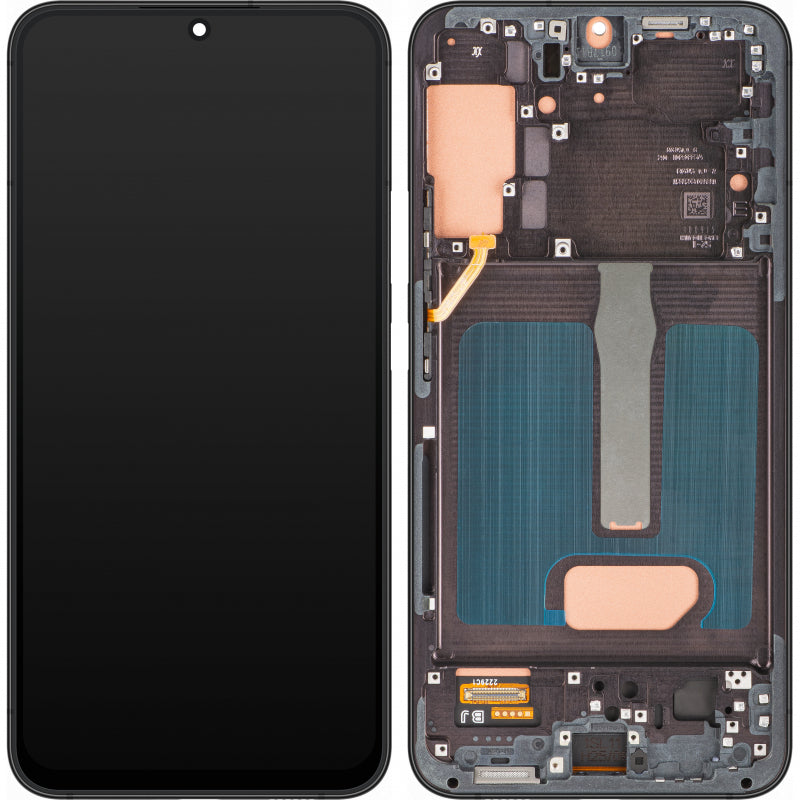 Displej s dotykovým panelem MP kompatibilní se Samsung Galaxy S22+ 5G S906, s rámem, černý