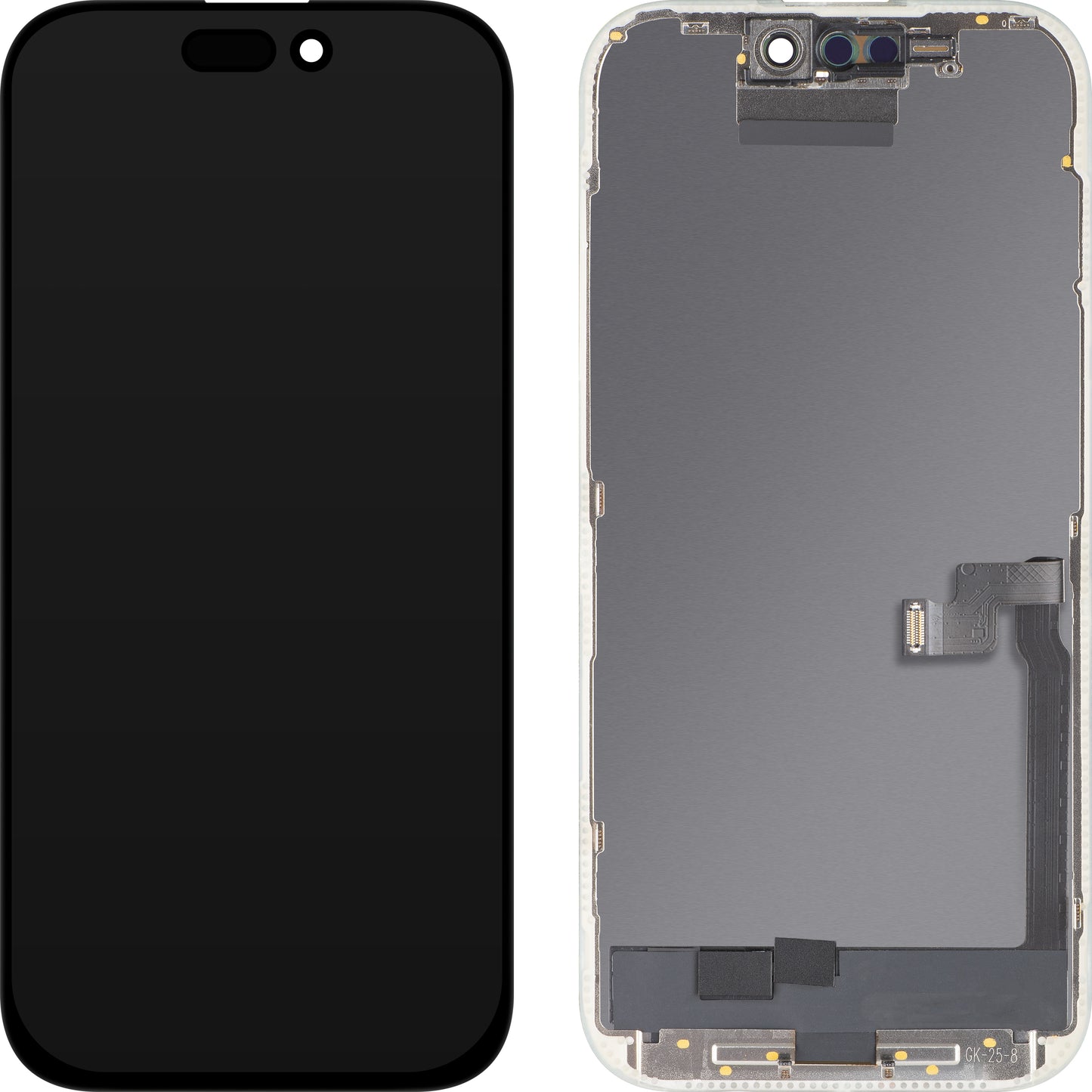 Displej s dotykovým panelem MP kompatibilní s Apple iPhone 16 Pro, s rámem, verze OLED FHD Diagnostic, černý
