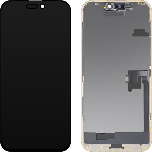 Displej s dotykovým panelem MP kompatibilní s Apple iPhone 16 Pro Max, s rámem, verze OLED FHD Diagnostic, černý