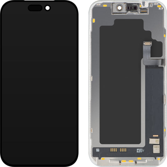 MP dotykový displej kompatibilní s Apple iPhone 17 Pro, s rámečkem, Soft OLED FHD 120Hz IC Movable verze, černý