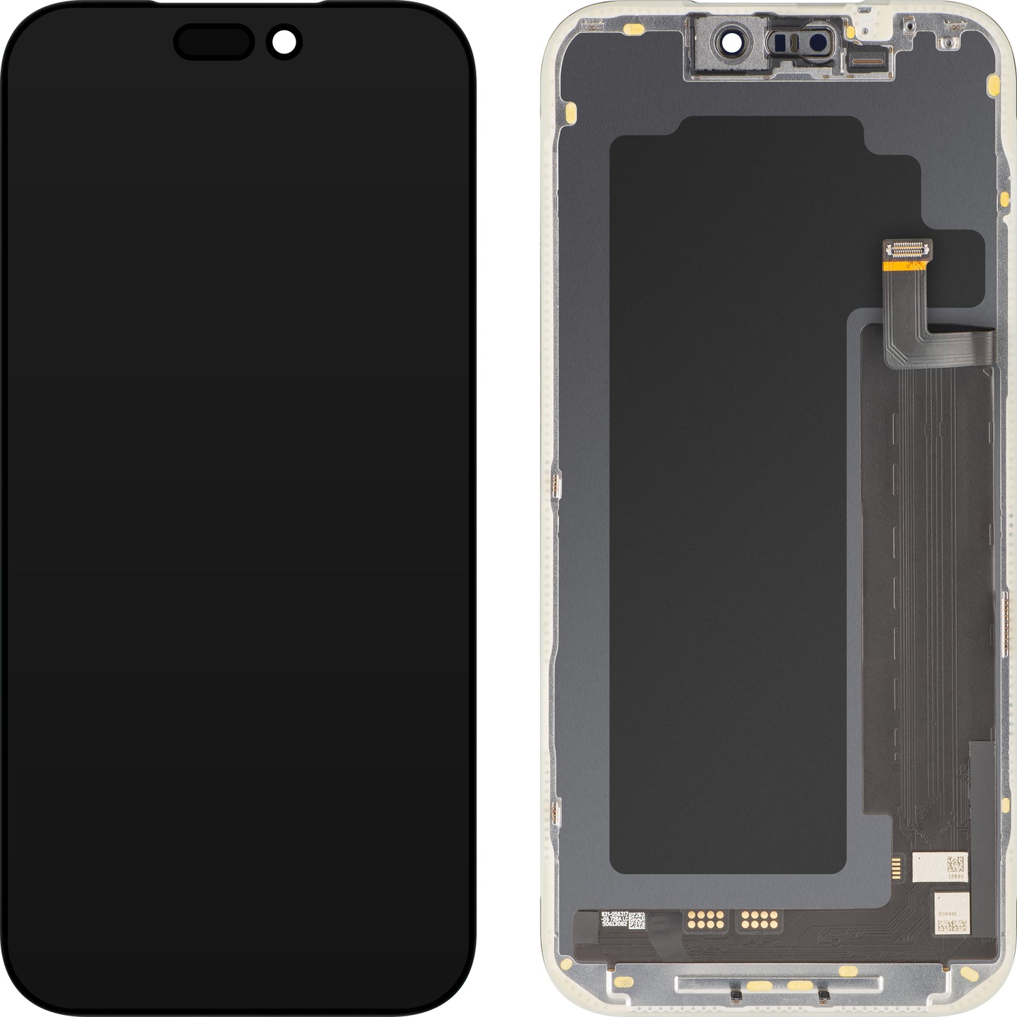 MP dotykový displej kompatibilní s Apple iPhone 17 Pro Max, s rámečkem, Soft verze OLED FHD 120Hz IC pohyblivý, černý