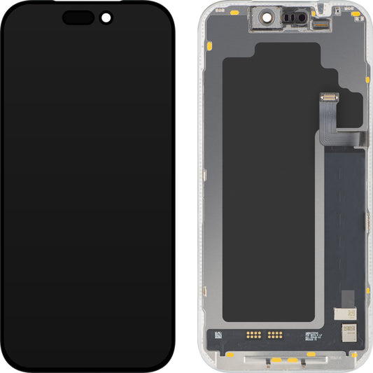 MP dotykový displej kompatibilní s Apple iPhone 17 Pro, s rámečkem, softwarová verze OLED FHD 120Hz diagnostická, černý
