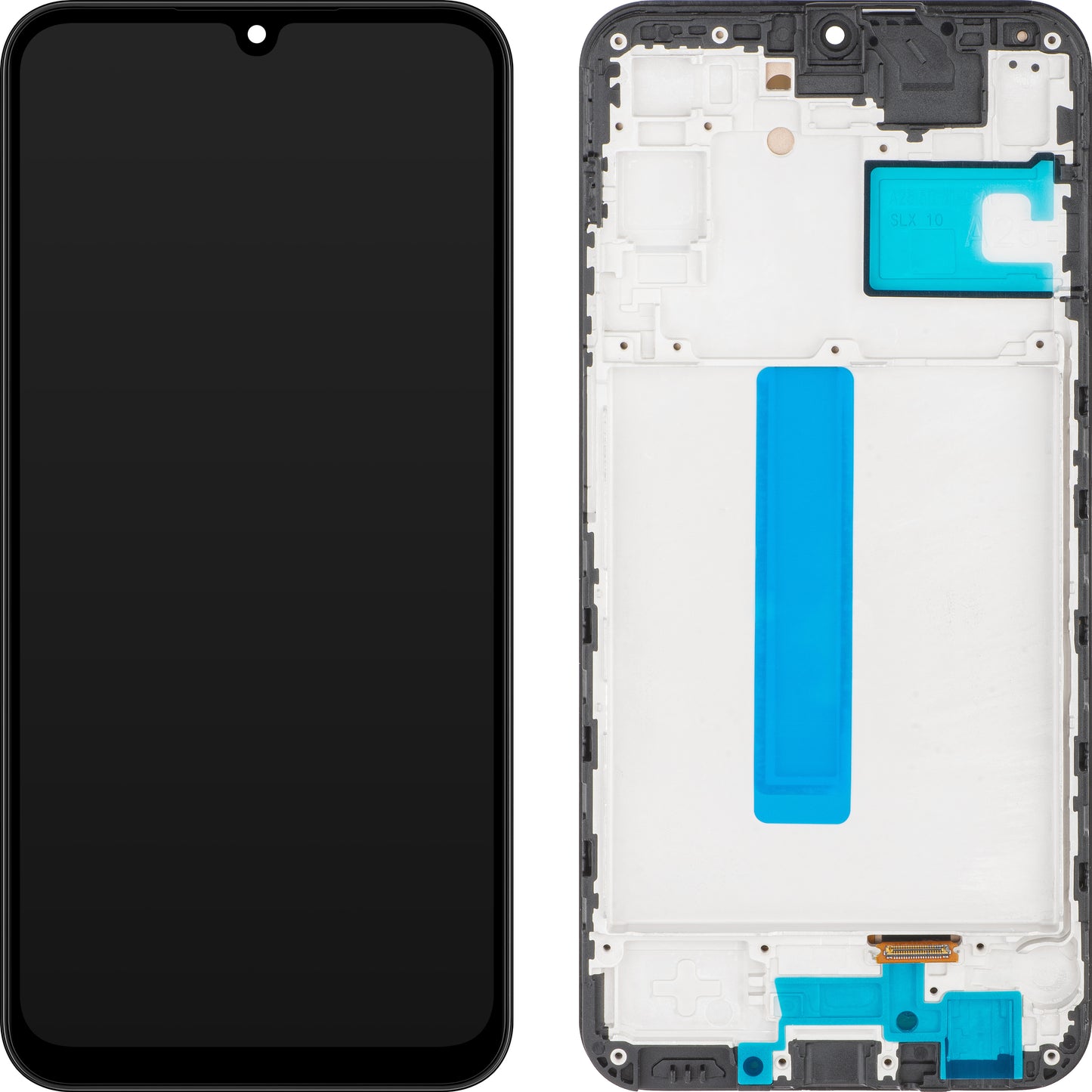 MP dotykový displej kompatibilní se Samsung Galaxy A25 A256, s rámečkem, verze OLED, černý