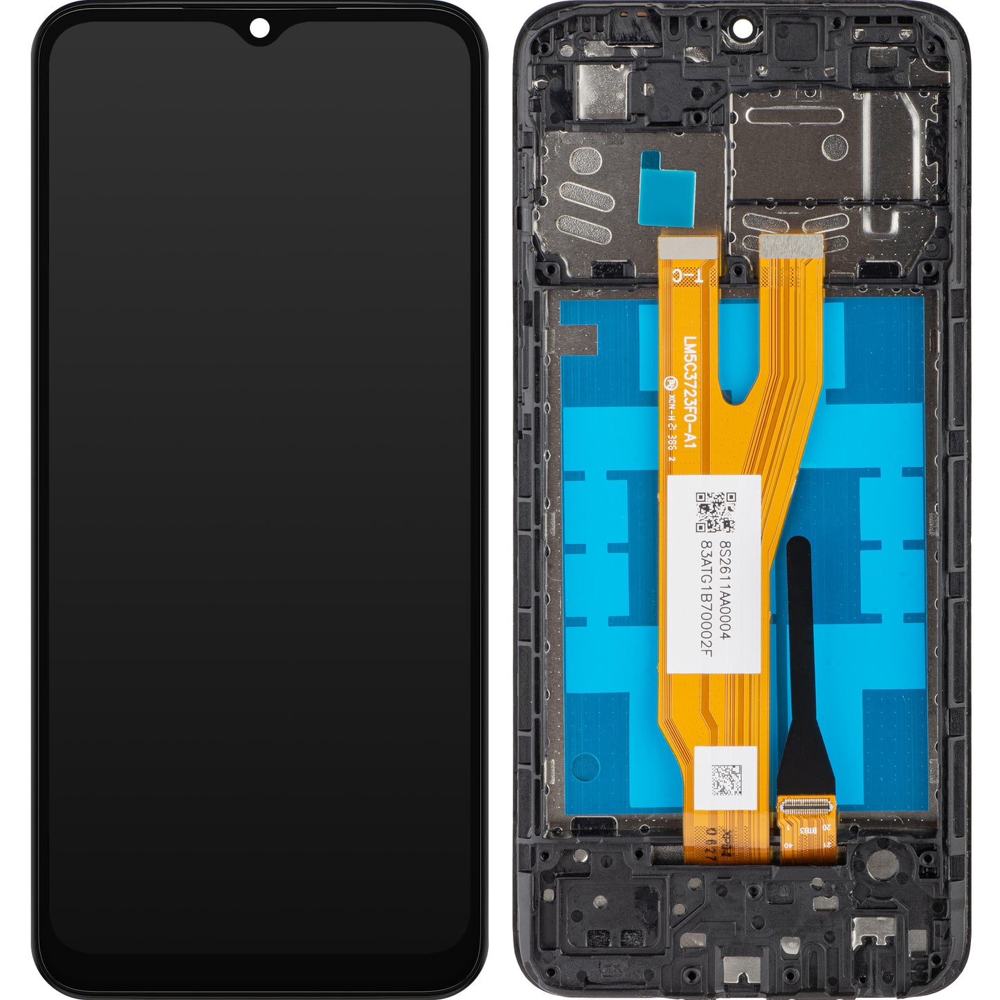 MP dotykový displej kompatibilní s Samsung Galaxy A03 Core A032, s rámečkem, černý