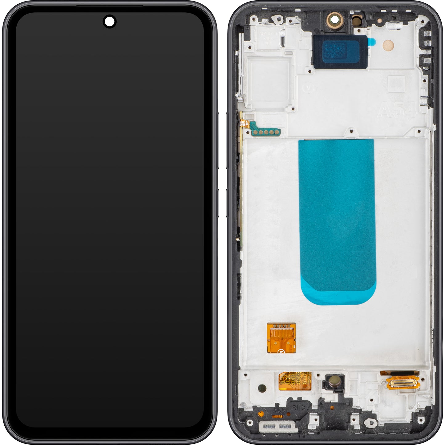 Dotykový MP displej kompatibilní se Samsung Galaxy A54 A546, s rámečkem, verze OLED, černý (grafitový)