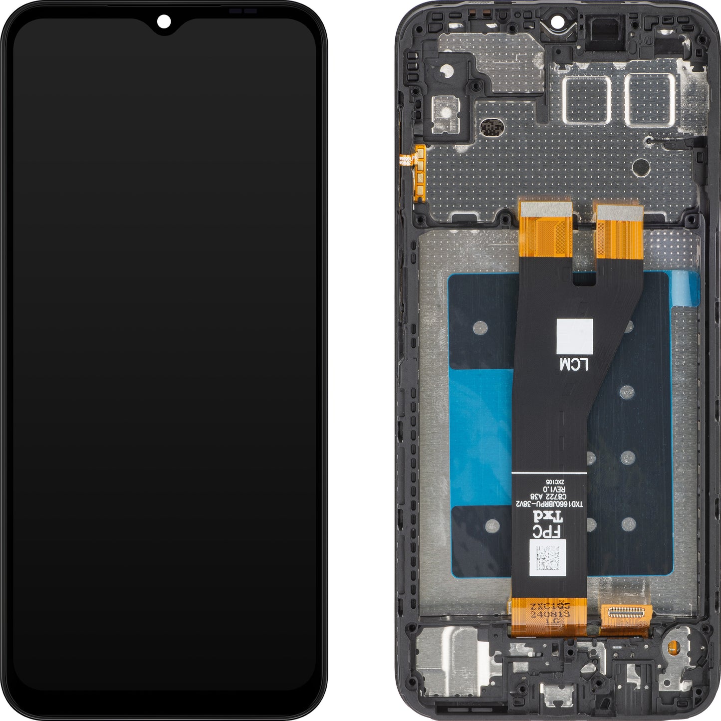 MP dotykový displej kompatibilní s Samsung Galaxy A14 5G A146, s rámečkem, černý