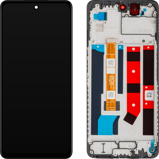 Dotykový displej Oppo A60, s rámečkem, černý, servisní balíček 621029000204