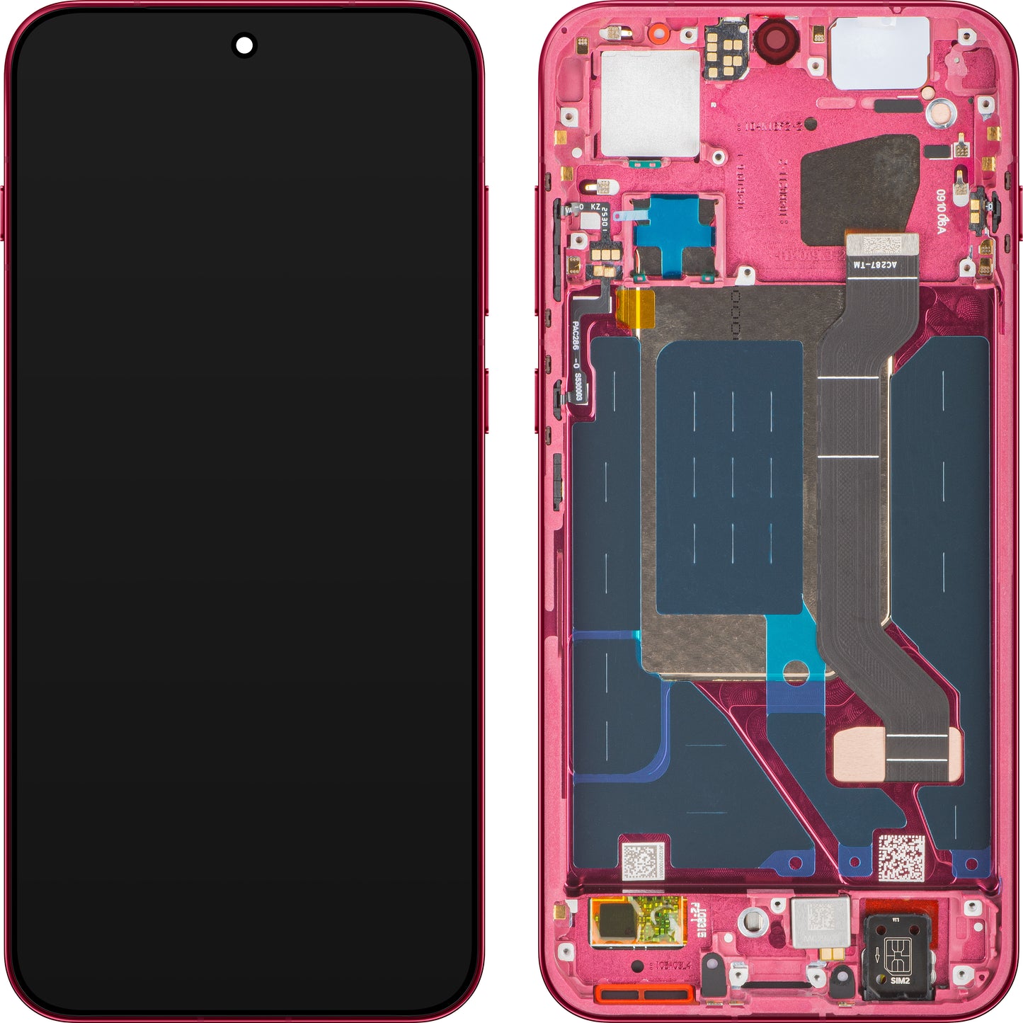 Display s dotykovým displejem Oppo Find X9, s rámem, Magenta (Velvet Red), Service Pack 621029000718