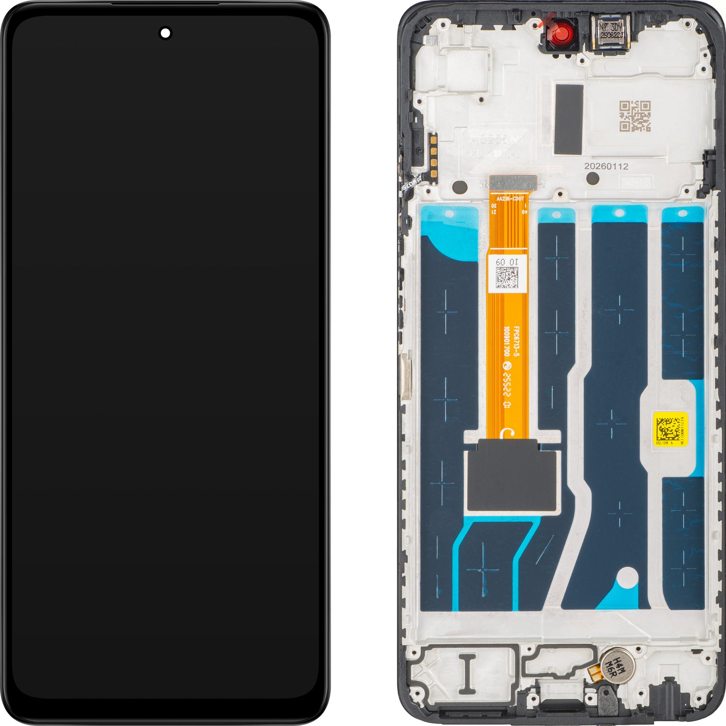 Displej s dotykovou obrazovkou Oppo A5 5G, s rámem, černý, Service Pack 621029000578
