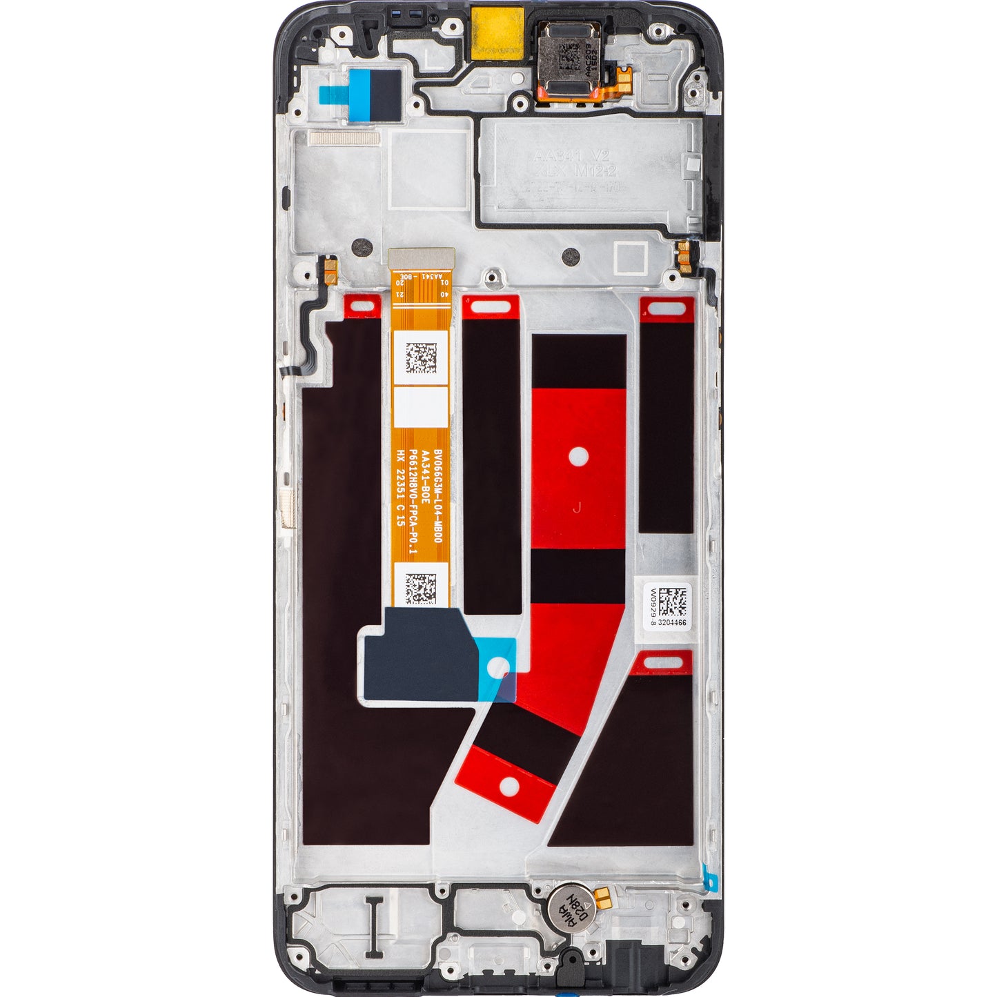 Displej s dotykovou obrazovkou Oppo A57 5G, s rámečkem, černý, servisní balíček 4130239