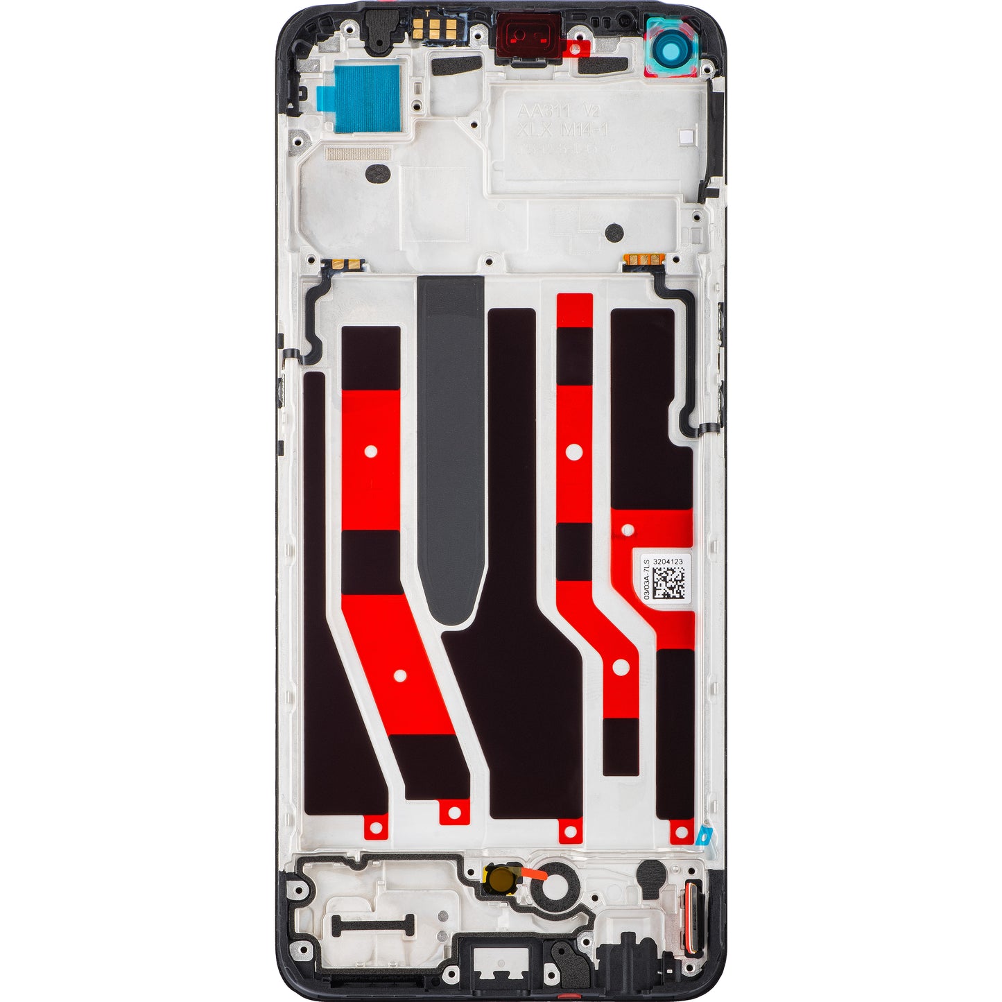 Displej s dotykovým displejem Oppo Reno8 4G / Reno7 / F21 Pro, s rámečkem, černý, servisní balíček 4130179