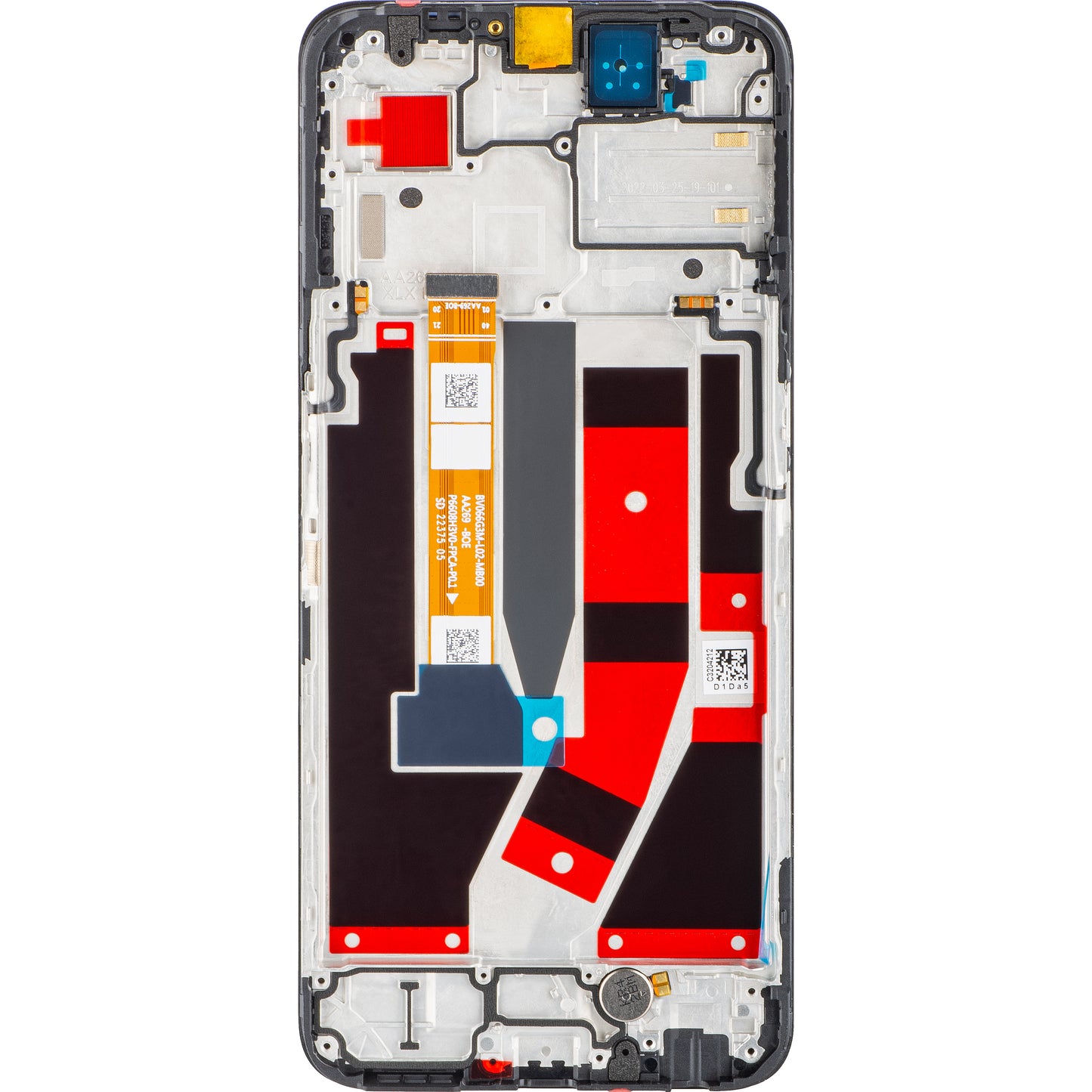 Displej s dotykovým displejem Oppo A77 5G, s rámečkem, černý, servisní balíček 4130192