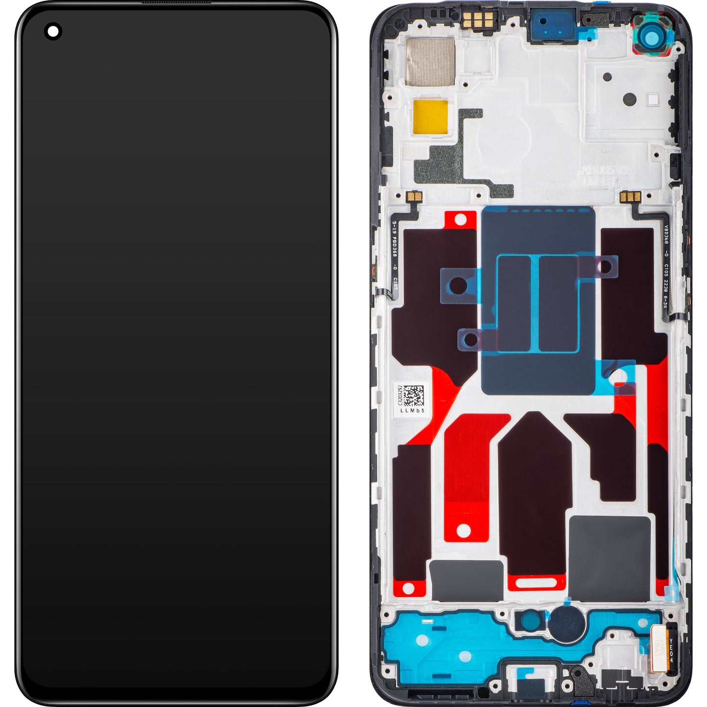 Dotykový displej Realme GT Master, s rámečkem, černý, servisní balíček 4908139