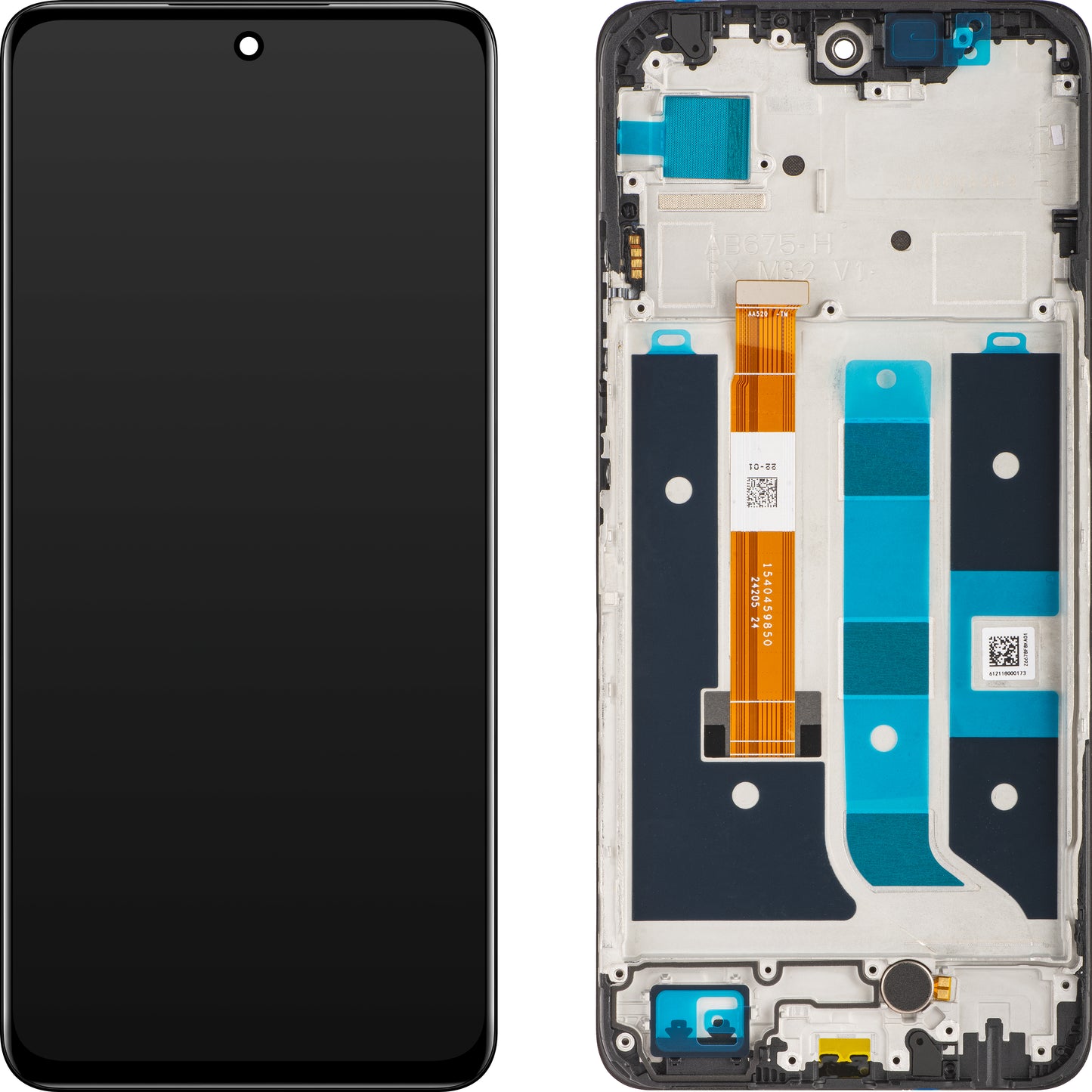 Realme 11 5G Dotykový displej Realme 11 5G, s rámečkem, půlnoční černá, servisní balíček 621029000064