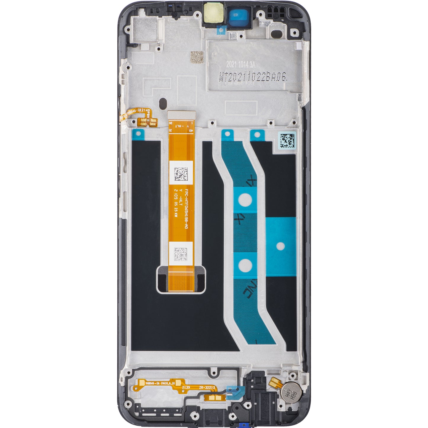 Touchscreen Display Realme C25Y, with Frame, Black, Service Pack 4908854